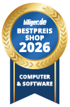 billiger.de – Bestpreissiegel 2026 für das Sortiment Computer & Software